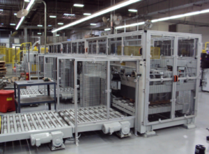 Custom guarding system built around entire machine area.